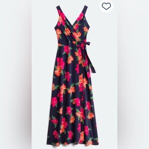 Market & Spruce Stitch Fix Women’s Floral Sleeveless Dress Faux Wrap EUC Size 2X